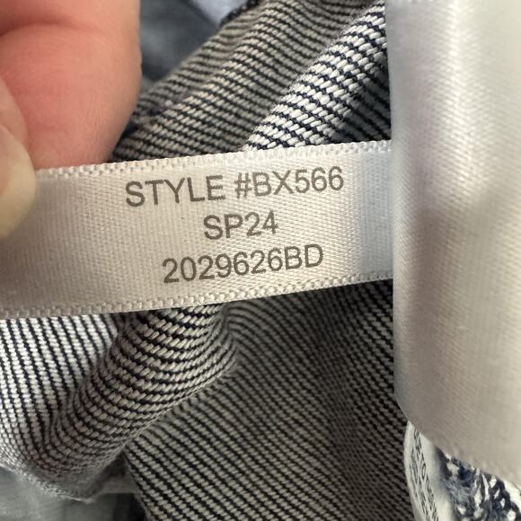 J Crew Jeans Womens 28 Blue Pleated Wide Leg Denim Pants High Rise Trouser - Picture 6 of 11